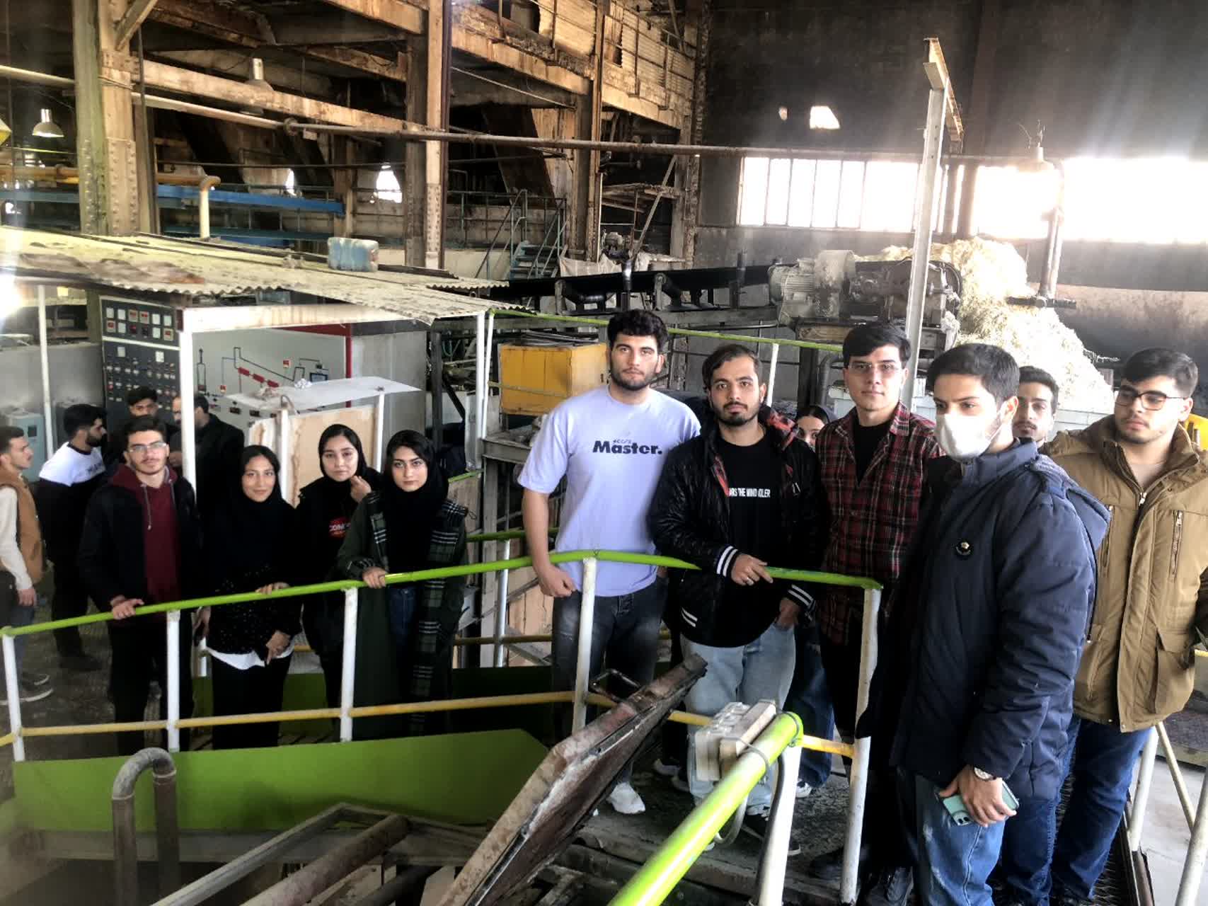 بازدید علمی دانشجویان دانشگاه صنعتی از کاخانه شکر شاهرود